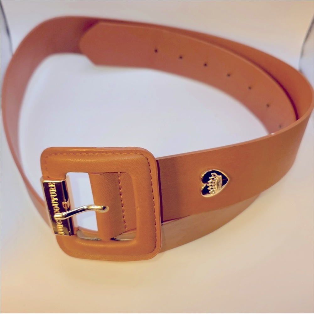 New w/Tags! Juicy Couture Women’s Belt Tan/ Brown Gold Trim